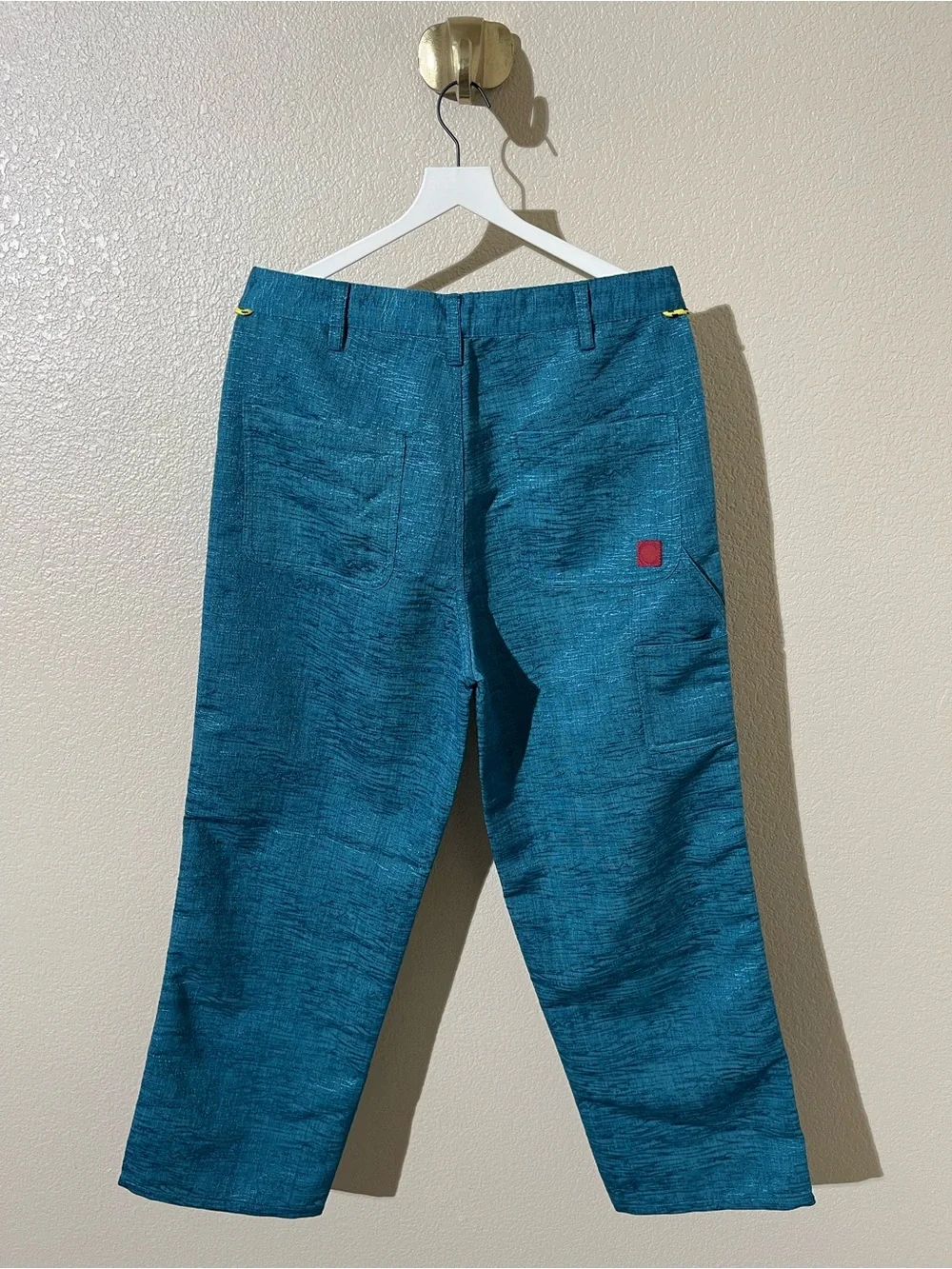 Clotapparel CARPENTER PANTS Men's Teal Drawstring Chinos